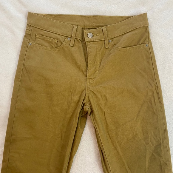 Women's Levis Dark Khaki Skinny Jeans - W29 L30 - Picture 5 of 7